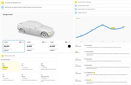 CarVertical vehicle history check